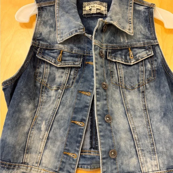 YMI Blue Denim Vest - Picture 3 of 4
